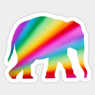 Rainbow Elephant Sticker